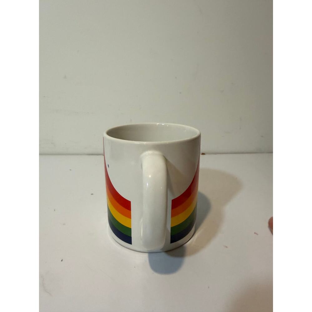 FTD Rainbow Coffee Mug Vintage 80s FTDA Korea Cup Stranger Things One Direction - Picture 4 of 6